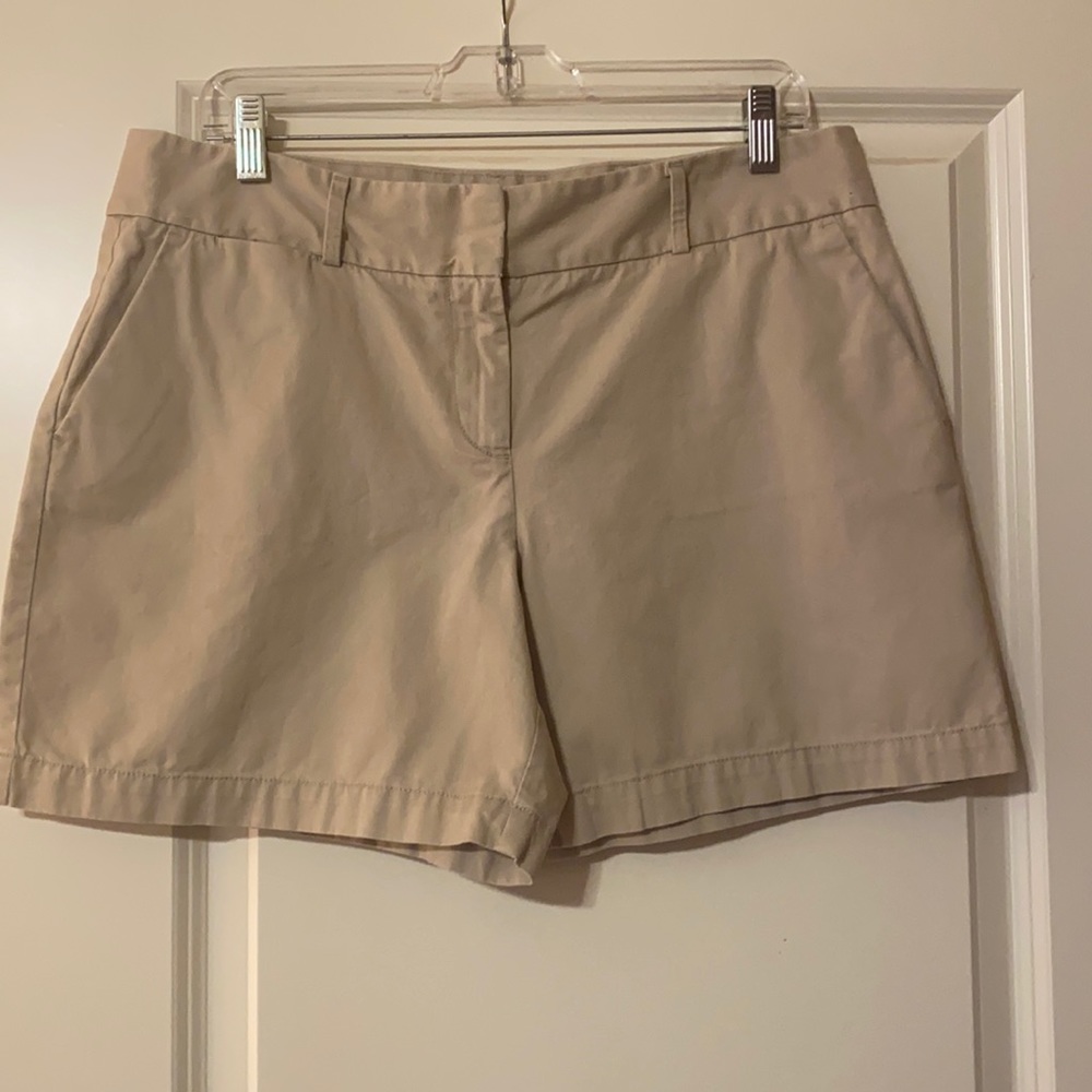 Loft Khaki Twill Shorts Size 10